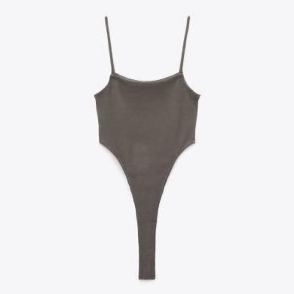 Zara Tops Zara Thong Bodysuit Poshmark